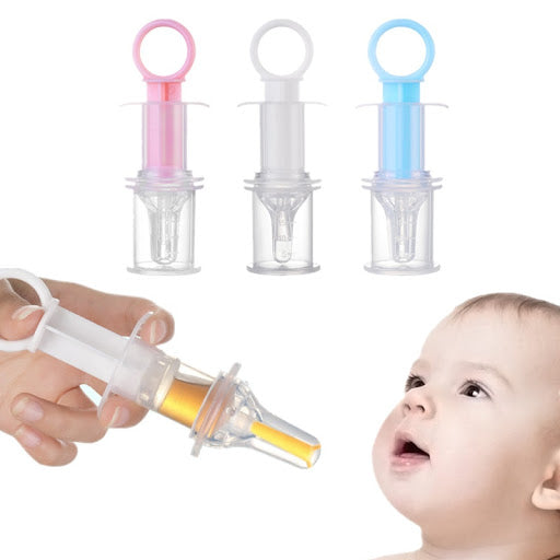 Baby Feeding Dispenser | Kid Toddler Needle Medicine Feeder Squeeze Medicine Dropper Dispenser Pacifier - Boo & Bub