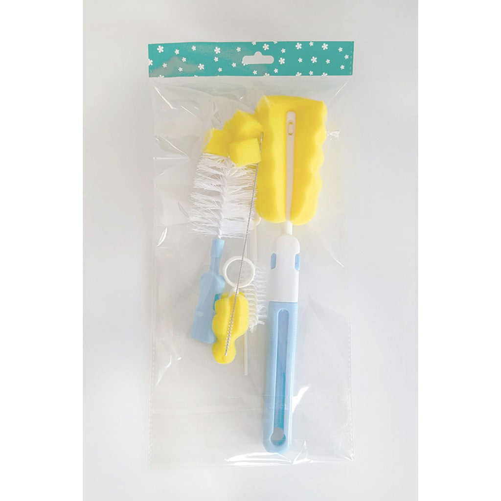 6Pcs Baby Bottle Cleaner Tools | Sponge Brush Cleaning Brush Nipple Brushes With Handle Utensils Tube Tool - Boo & Bub