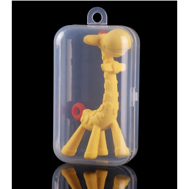 Baby Silicone Teether | Banana Giraffe Fruit Baby Teething Chewing For Pacifier Chains BPA Free - Boo & Bub