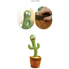 120 Songs Upgraded Dancing Cactus Plush Toy | Record Suara Singing Toys Stuffed Childhood Education Toy - Boo & Bub