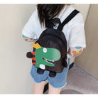 Dinosaur Kid Nylon Backpack Sling Bag | Cute Dino Bag For Kid | Children Preschool & Kindergarten Bag - Boo & Bub