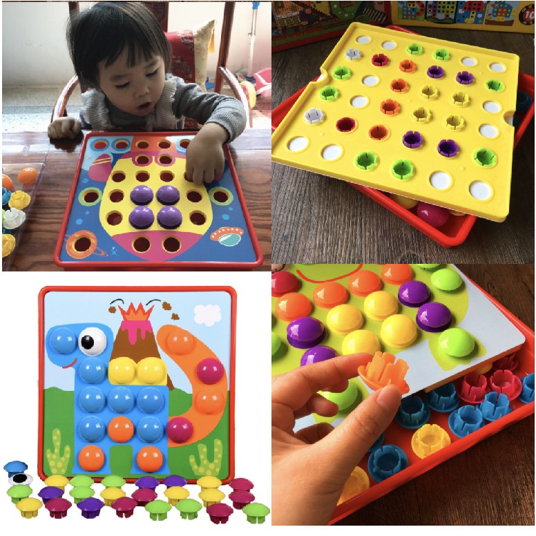 Creative Geometry Button Puzzle Toy - Boo & Bub