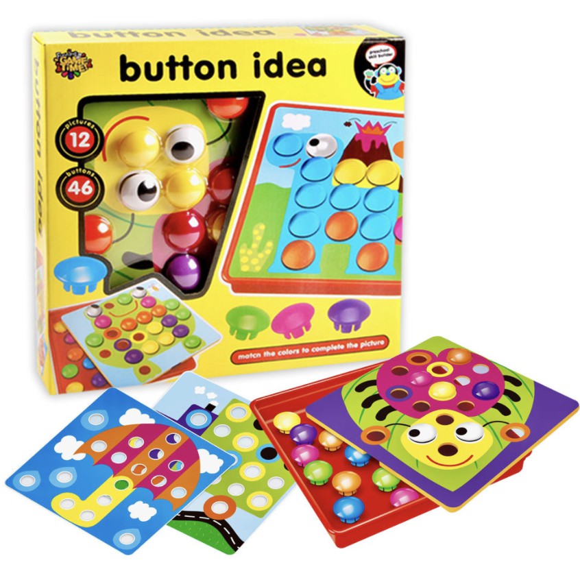 Creative Geometry Button Puzzle Toy - Boo & Bub