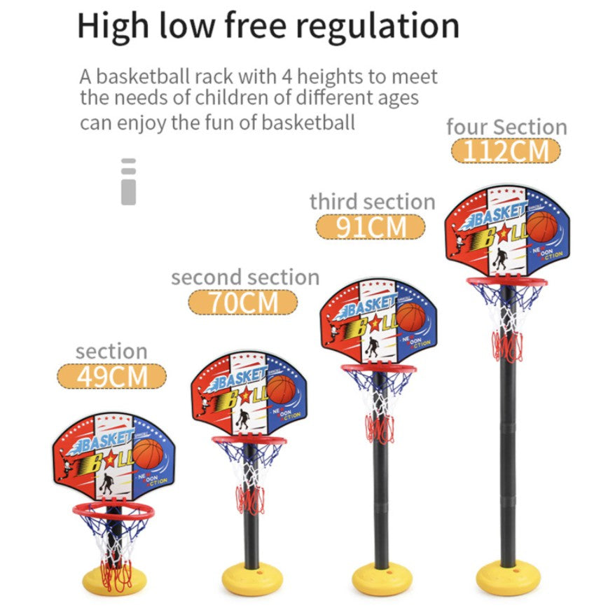 Adjustable Kid Basketball Stand | Mini Indoor Hoot Shoot For Children Gift Back Board set Sport Toy - Boo & Bub