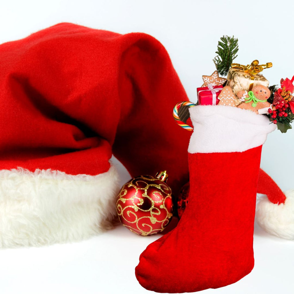 Christmas Santa LED Flashing Hat Socks For Adults Kids Children Santa Xmas - Boo & Bub