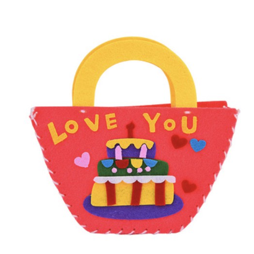 DIY EVA Cartoon Handmade Bag | Kids Children Kindergarten Art Class Felt Craft Handbag Sewing Kit - Boo & Bub