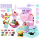 Ice Cream BBQ Burger Maker Plasticine Toy Clay  Pretend Play | Play Dough Clay Mould Noodle | Permainan Masak - Boo & Bub