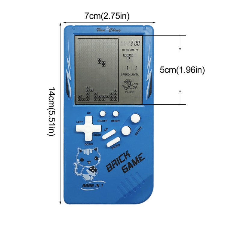 Classic Tetris Brick Game Hand Held | Retro Nostalgic Portable Mini Decompression Toy | Permainan elektronik kanak - Boo & Bub