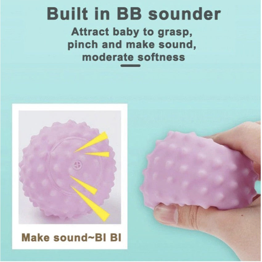 6pcs Sensory Touch Rubber Toy - Boo & Bub