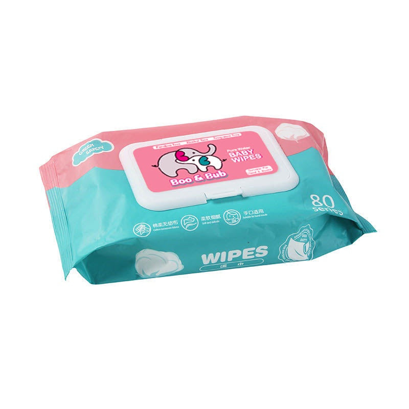 80 pcs Baby Hand Mouth Wipes / Wet Tissue | Alcohol-free, paraben-free, fragrance-free wipe / Tisu Basah Bayi - Boo & Bub