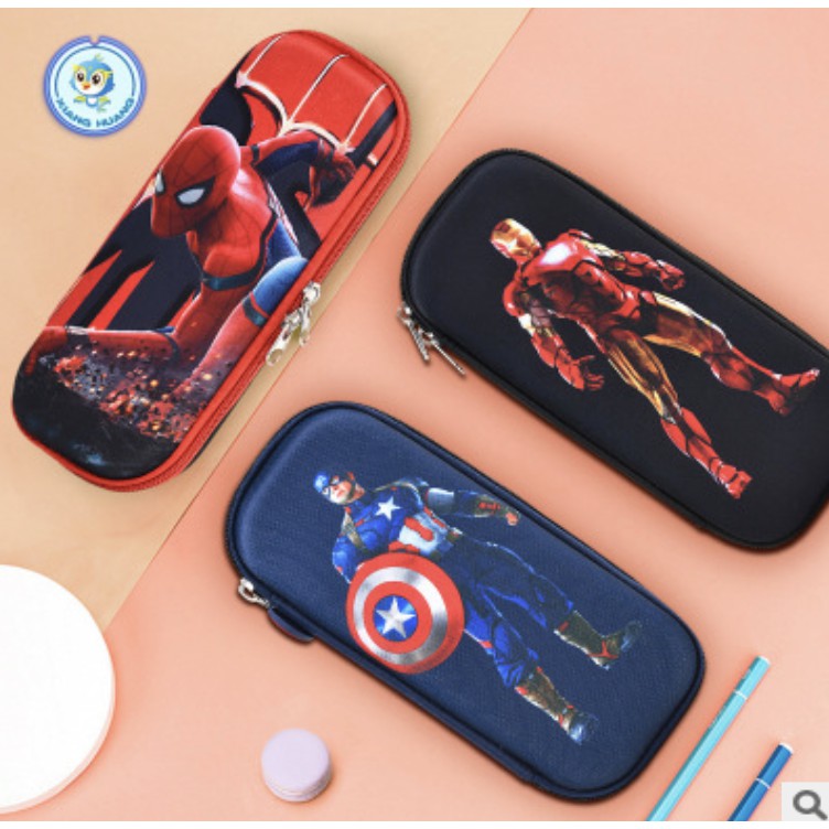 Cartoon EVA Waterproof Pencil Case For Children | Stationery Box Organizer Kotak Pencil Kartun Kalis Air - Boo & Bub