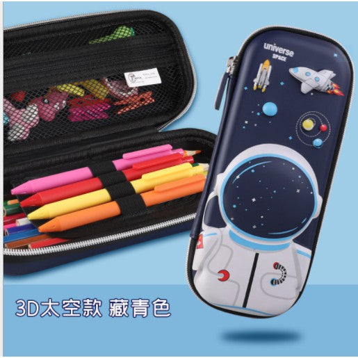 Cartoon EVA Waterproof Pencil Case For Children | Stationery Box Organizer Kotak Pencil Kartun Kalis Air - Boo & Bub