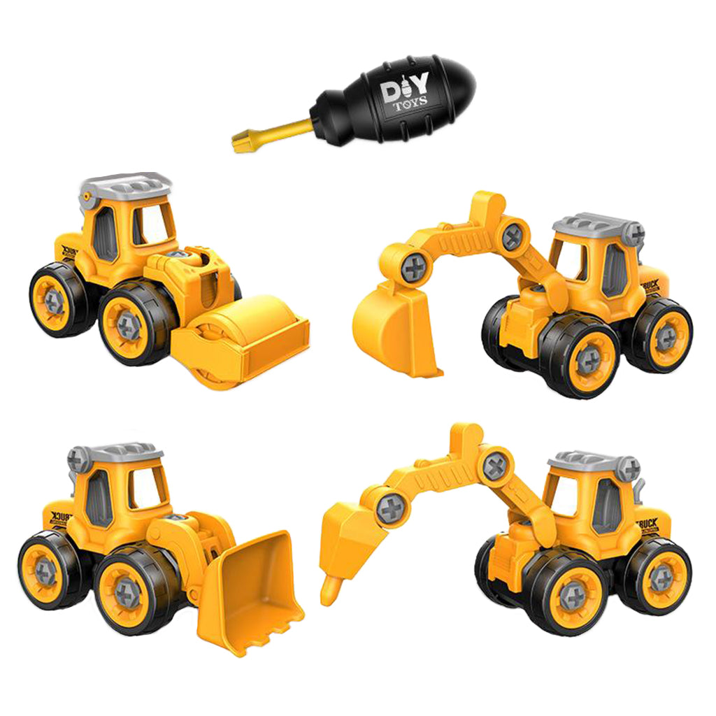 DIY Car Assembly Toy | Engineering Screw Dismantle Truck Excavator Bulldozer Vehicle Creative Early Educational - Boo & Bub