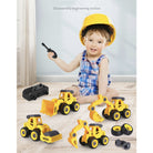 DIY Car Assembly Toy | Engineering Screw Dismantle Truck Excavator Bulldozer Vehicle Creative Early Educational - Boo & Bub