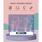 3D Glasses Fluorescent Magic Drawing Board | Luminous Handwriting Graffiti Lighting Pad Children Puzzle Educational - Boo & Bub