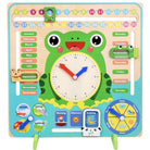 Wooden Calendar Clock Set | Children Time Cognitive Toys Kids Early Learning Educational Montessori - Boo & Bub