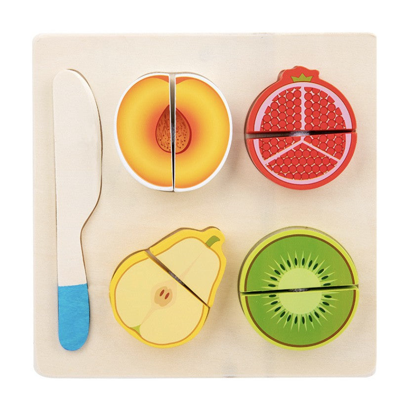 Wooden Kitchen Cut | Fruits Vegetables Dessert Kids Cooking Kitchen Toy Food Pretend Early Learnin Educational Toys - Boo & Bub
