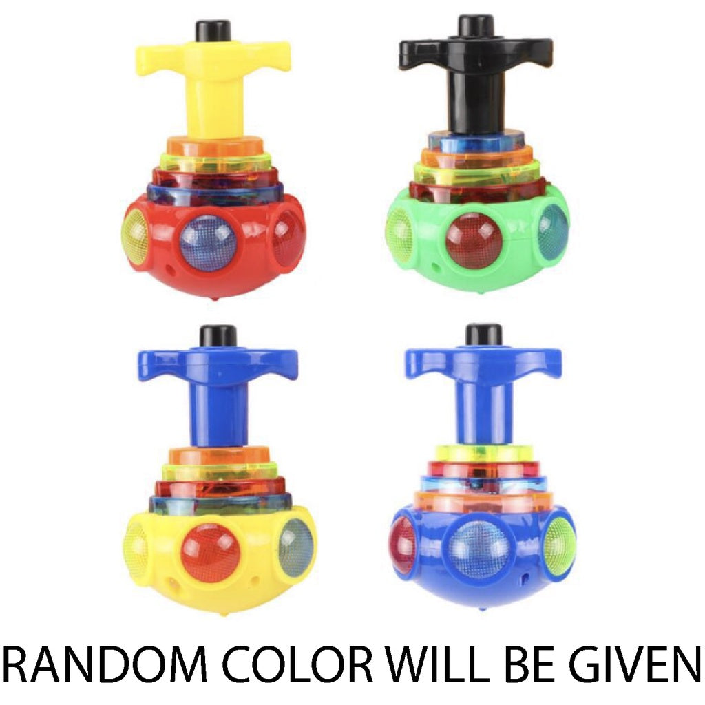 Kids LED Gasing Spinning Tops | Light Music Flashing Gyroscope Spinner Fidget | LED Toys Light Up Rotary 卡通发光音乐陀螺 - Boo & Bub
