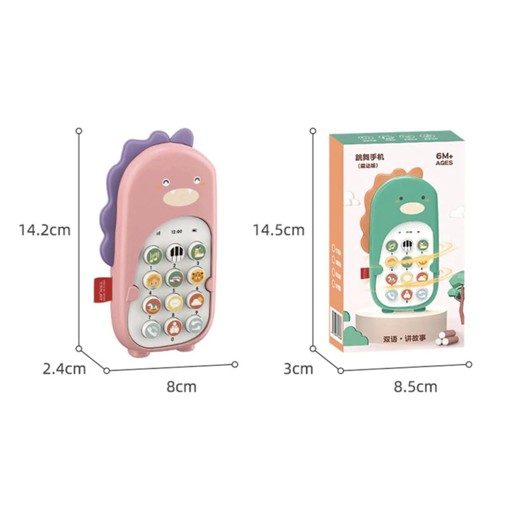 Musical lullaby Bilingual Toy Phone for Children & Baby | Early Education Mobile Phone Telephone Cellphone - Boo & Bub