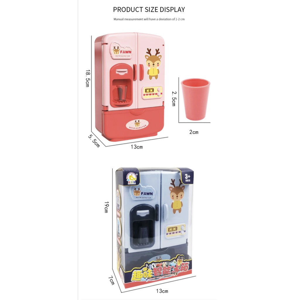 Kids Smart Refrigerator Fridge Toy | Pretend Play Kitchen Playset Simulation | Permainan Masak Masak Kanak Kanak - Boo & Bub