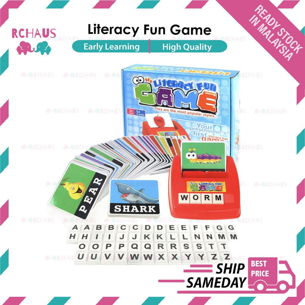Literacy Fun Game for Kid Toddler | Learn English Spelling Language Children Learning Educational Toys - Boo & Bub