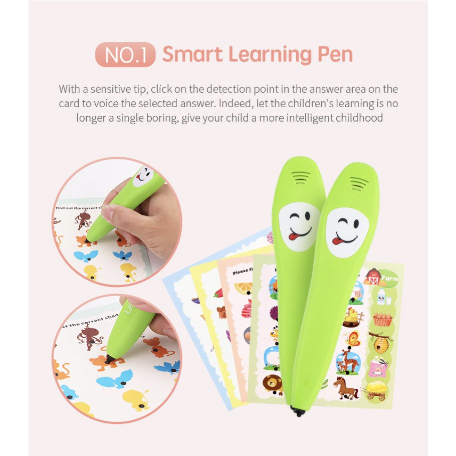 Kid Smart Learning Pen Parent-child Interaction Educational Reading Toys | Montessori English Alphabets Toddler toy - Boo & Bub