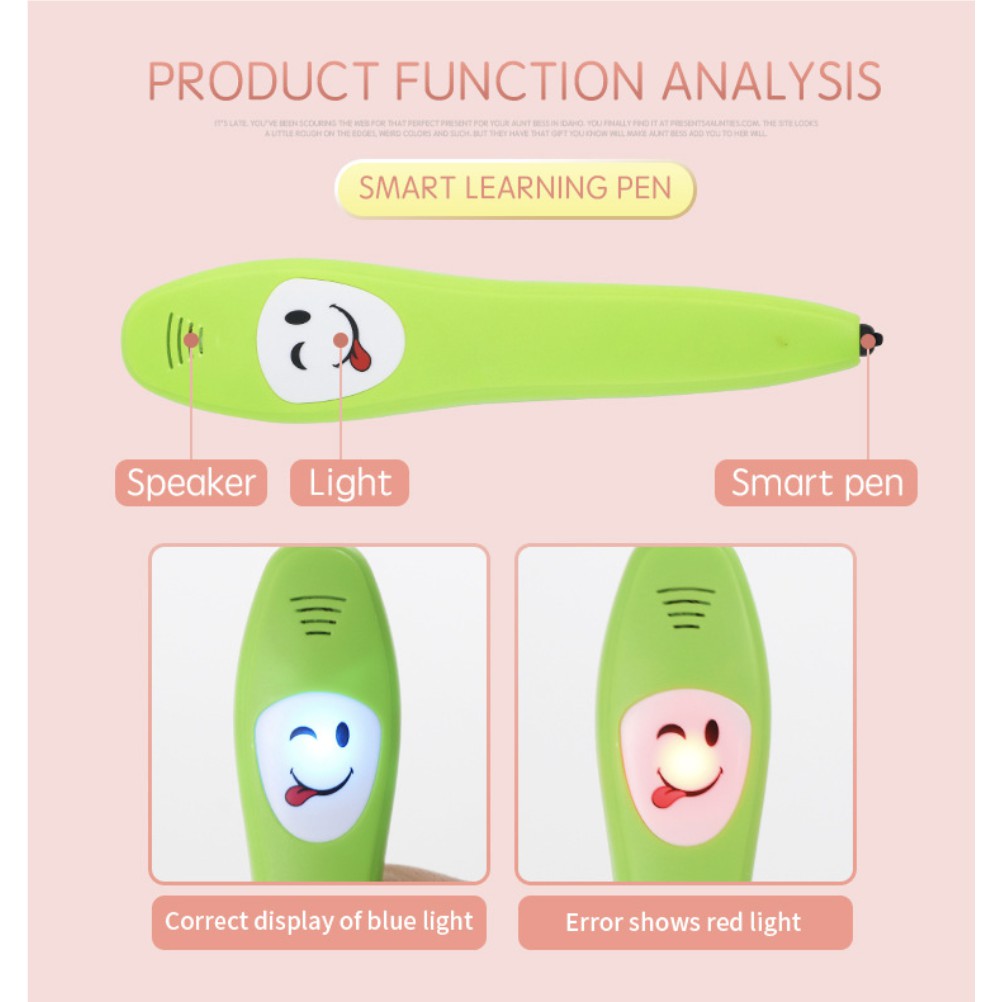 Kid Smart Learning Pen Parent-child Interaction Educational Reading Toys | Montessori English Alphabets Toddler toy - Boo & Bub