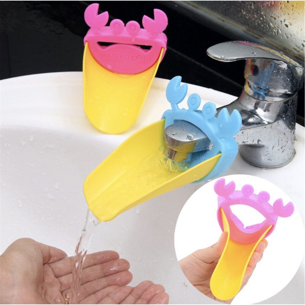 Bathroom Water Faucet Extender | Tap Extension Baby Bath Tap Crab ShapeWash HandFun Washroom Supplies Kid Children - Boo & Bub