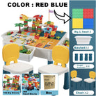 Multi-Function Children Building Blocks Table | Learning Playing Study Drawing Compatible Duplo Kids Desk - Boo & Bub