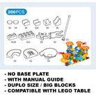 Multi-Function Children Building Blocks Table | Learning Playing Study Drawing Compatible Duplo Kids Desk - Boo & Bub