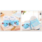 Newborn Baby Anti Slip Cotton Socks | Cartoon 3D Doll With Non-Slip Bottom sock - Boo & Bub