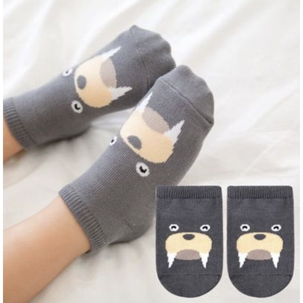 Cute Cartoon Cotton Socks for Baby and Toddler | Anti Slide Slip Baby sock | Muslimah - Boo & Bub