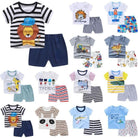 Kids Short Sleeve T-Shirt Shorts Set | Baju Budak Fashion | Boys Girls Children Clothing Summer Wear - Boo & Bub