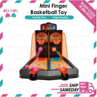 Mini Basketball Bounce Finger Toy | Basket Sport Shooting Interactive Table Battle Funny Puzzle Board Party Games - Boo & Bub