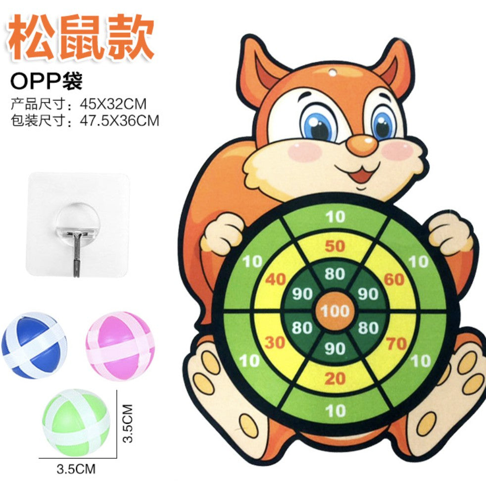 Kids Dart Ball Game Toy | Educational Fabric Sticky Dart Board Toys Puzzle Game Darts Throwing Indoor Sport Toy - Boo & Bub