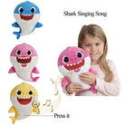 32CM Baby Shark Singing Plush Toy | Flash Sharks Babe Feel Soft Music Sound Doll Stuffed Plush Baby Toys - Boo & Bub