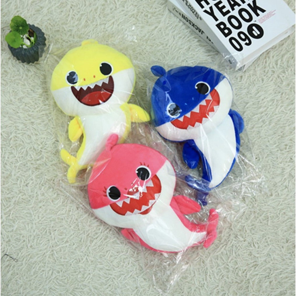 32CM Baby Shark Singing Plush Toy | Flash Sharks Babe Feel Soft Music Sound Doll Stuffed Plush Baby Toys - Boo & Bub