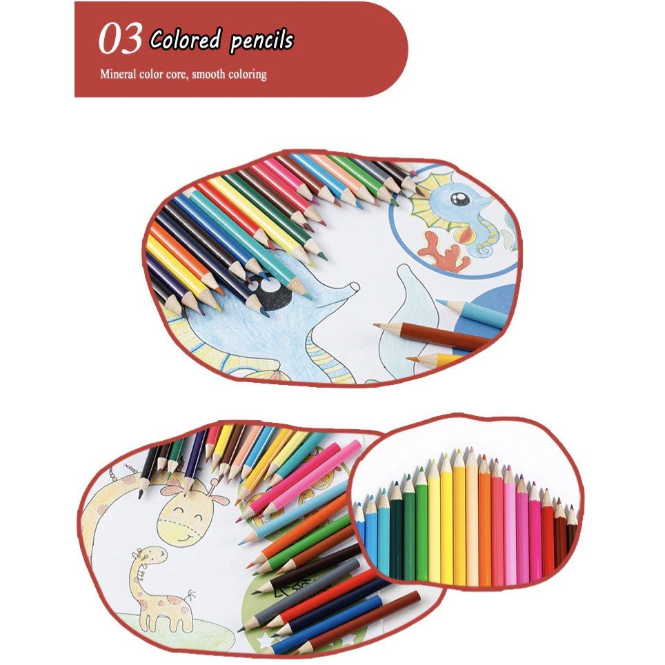 46 in 1 Drawing Coloring Stationery Gift Set for Kid children Birthday Christmas Present - Boo & Bub