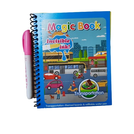Magic Water Drawing Book | Coloring Book Kids with FREE Pen for Early Learning - Boo & Bub