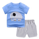 2PCS Kids Short Sleeve T-Shirt Shorts Set | Baju Budak Fashion | Boys Girls Children Clothing Summer Wear - Boo & Bub