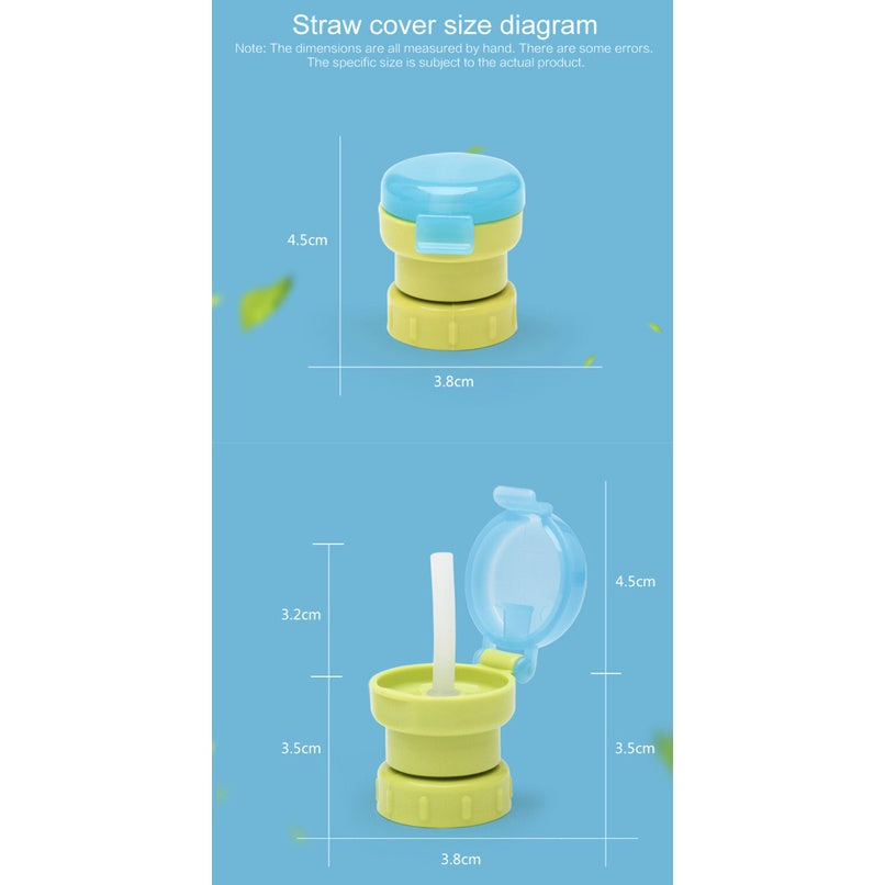 Portable Spill Proof Straw Cap | Juice Soda Water Bottle Twist Cover for toddler Kids kid Baby - Boo & Bub