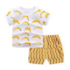 2PCS Kids Short Sleeve T-Shirt Shorts Set | Baju Budak Fashion | Boys Girls Children Clothing Summer Wear - Boo & Bub