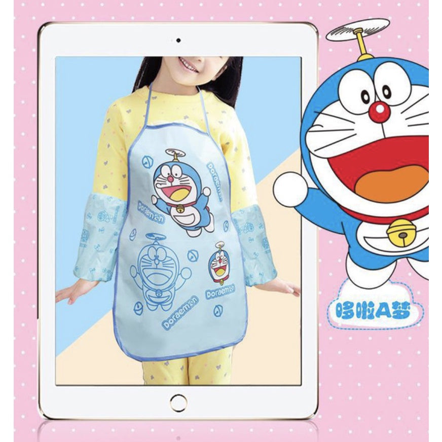 Kid Cartoon Waterproof Apron & Arm Sleeve | Outdoor dirty Art Play Food Kitchen Baking Painting Activities - Boo & Bub