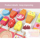 Wooden Pretend Play Board Set | Toy Ice Cream Kitchen BBQ Fruit Shop store Early Education Learning Montessori - Boo & Bub