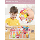 Wooden Pretend Play Board Set | Toy Ice Cream Kitchen BBQ Fruit Shop store Early Education Learning Montessori - Boo & Bub