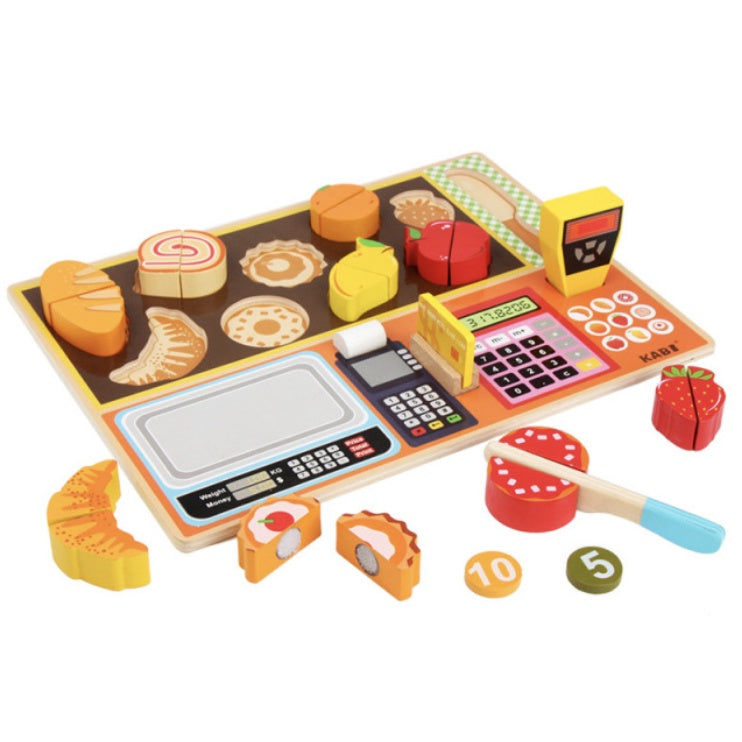 Wooden Pretend Play Board Set | Toy Ice Cream Kitchen BBQ Fruit Shop store Early Education Learning Montessori - Boo & Bub