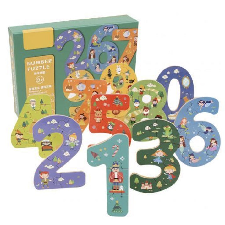 Wooden Colorful Jigsaw Puzzle | Cartoon Animal Dinosaur Jungle Animal Child Kid Baby Early Education Learning - Boo & Bub