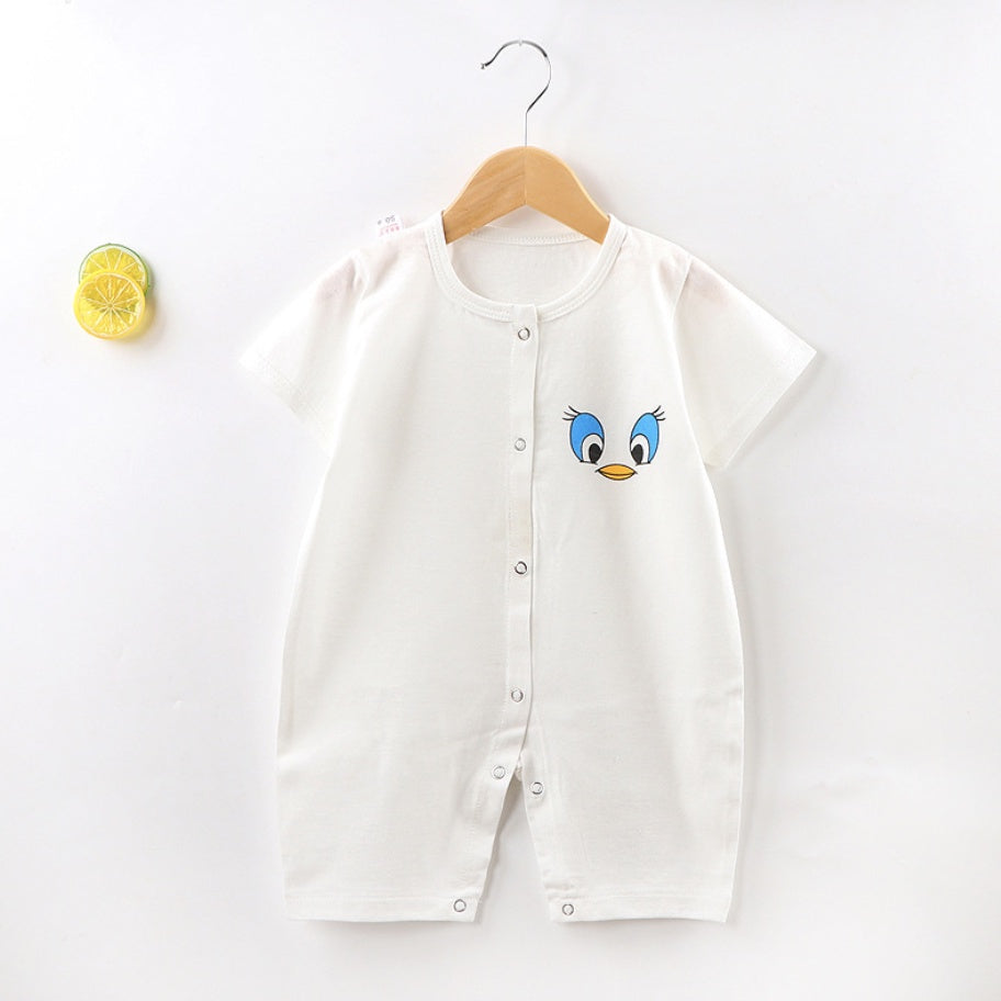 Baby Plain Rompers | Newborn Infant Boy Girl Clothing Short Sleeve romper Clothes | Baju Bayi - Boo & Bub