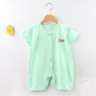 Baby Plain Rompers | Newborn Infant Boy Girl Clothing Short Sleeve romper Clothes | Baju Bayi - Boo & Bub