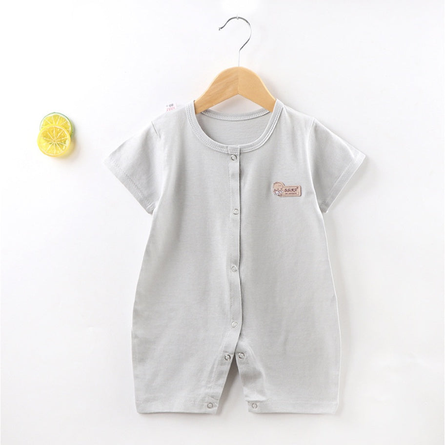 Baby Plain Rompers | Newborn Infant Boy Girl Clothing Short Sleeve romper Clothes | Baju Bayi - Boo & Bub